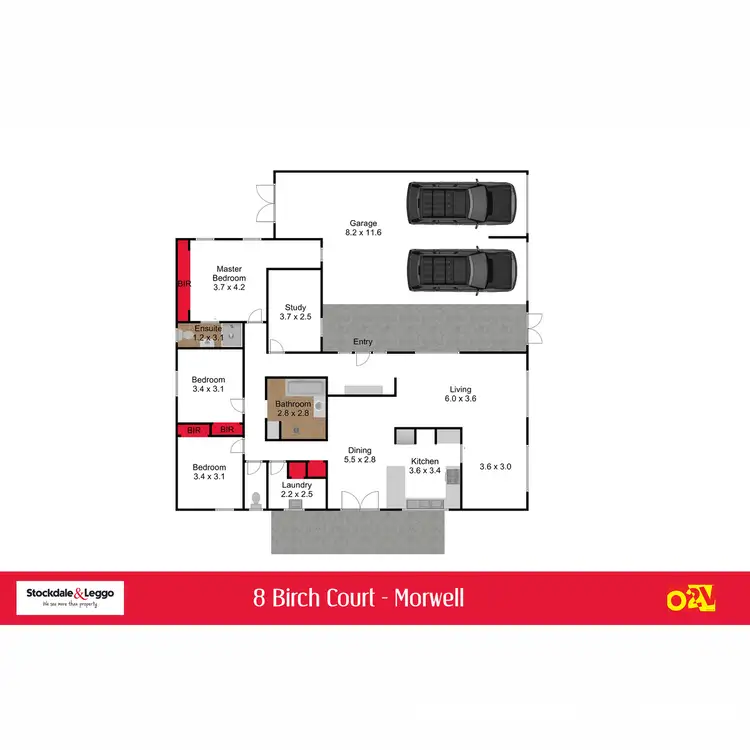 Floorplan of Homely house listing, 8 Birch Court, Morwell VIC 3840