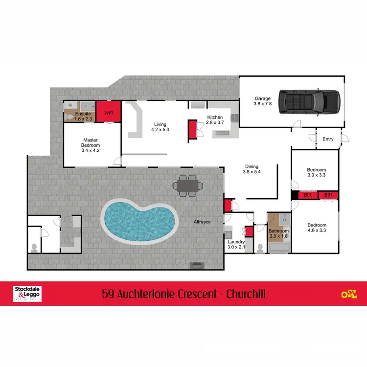 Floorplan of Homely house listing, 59 Auchterlonie Crescent, Churchill VIC 3842