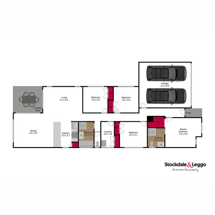 Floorplan of Homely house listing, 22 Mountain Grey Circuit, Morwell VIC 3840