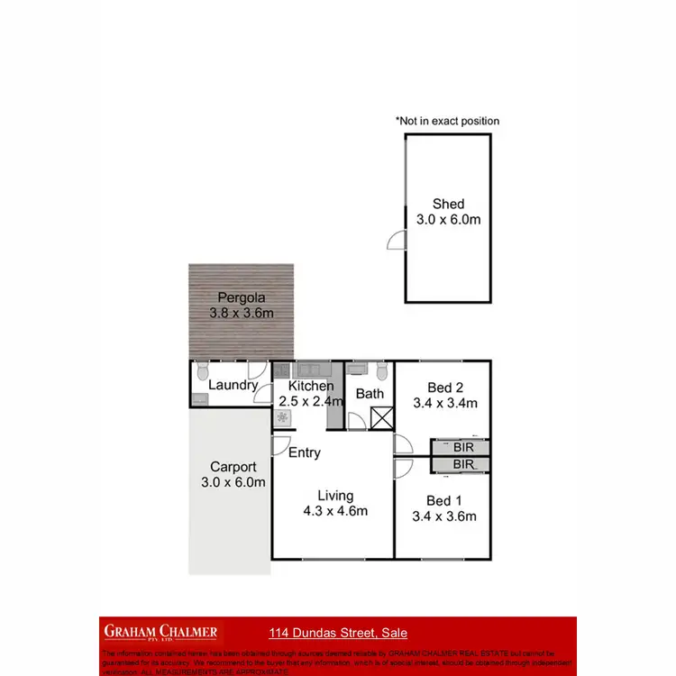 Floorplan of Homely house listing, 114 Dundas Street, Sale VIC 3850