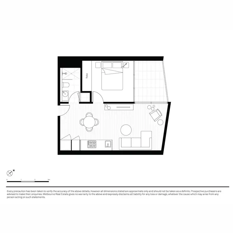 Floorplan of Homely apartment listing, 124/33 Blackwood Street, North Melbourne VIC 3051