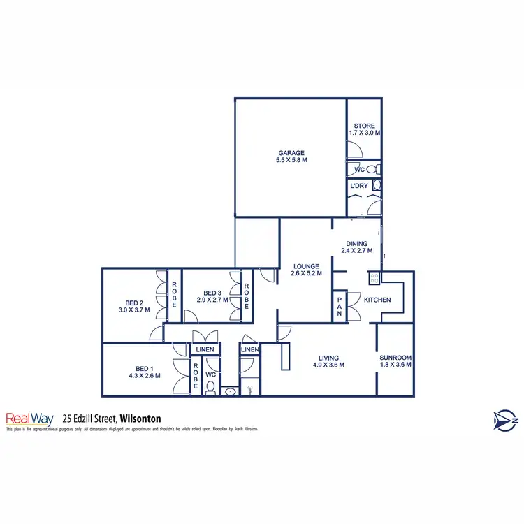 Floorplan of Homely house listing, 25 Edzill Street, Wilsonton Heights QLD 4350