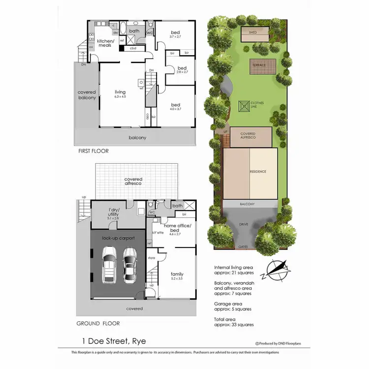Floorplan of Homely house listing, 1 Doe Street, Rye VIC 3941