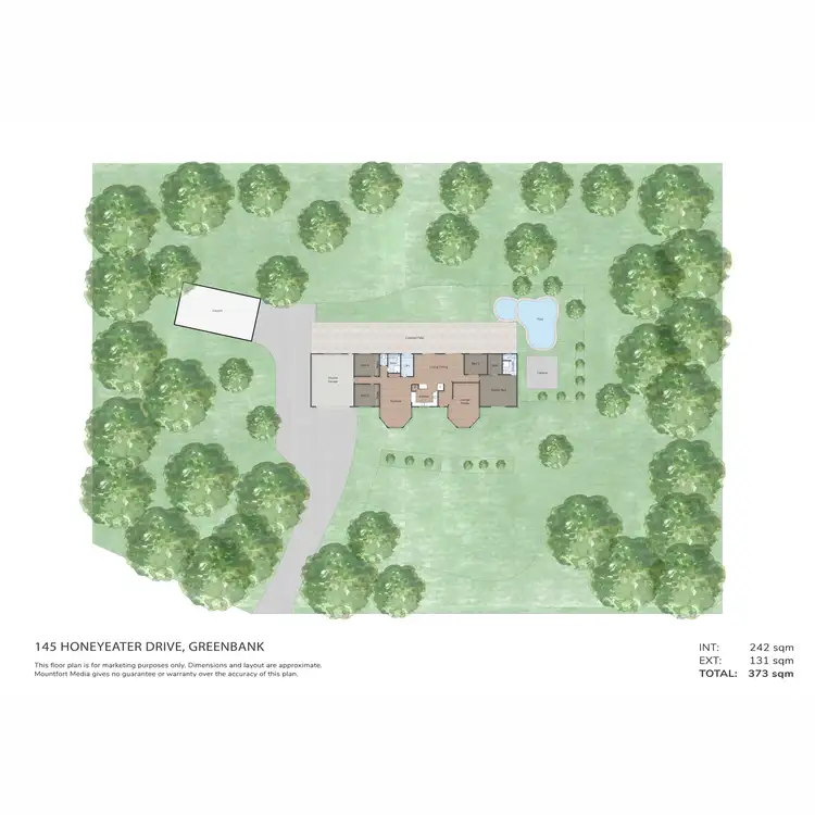 Floorplan of Homely rural property listing, 145-157 Honeyeater Drive, Greenbank QLD 4124