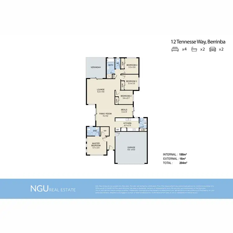 Floorplan of Homely house listing, 12 Tennessee Way, Berrinba QLD 4117