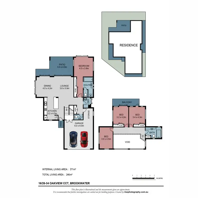 Floorplan of Homely house listing, House 16 | 26-34 Oakview Circuit, Brookwater QLD 4300