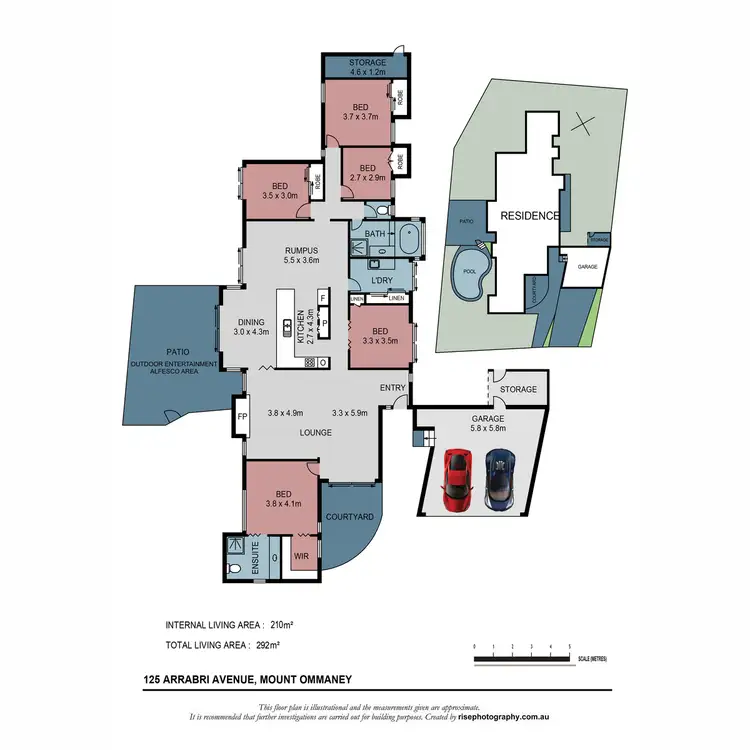 Floorplan of Homely house listing, 125 Arrabri Avenue, Mount Ommaney QLD 4074