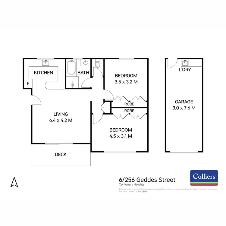 Floorplan of Homely unit listing, 6/256 Geddes Street, Centenary Heights QLD 4350