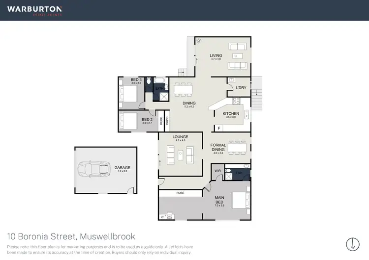 Floorplan of Homely house listing, 10 Boronia Drive, Muswellbrook NSW 2333