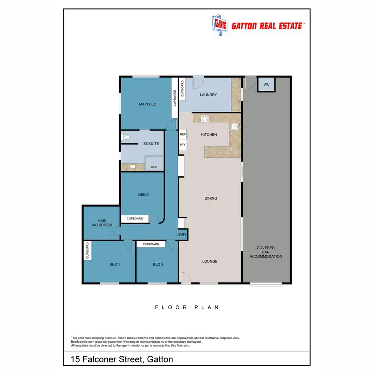 Floorplan of Homely house listing, 15 Falconer Street, Gatton QLD 4343