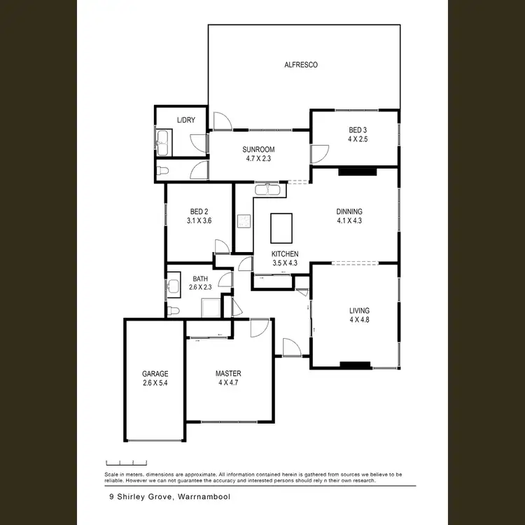 Floorplan of Homely house listing, 9 Shirley Grove, Warrnambool VIC 3280
