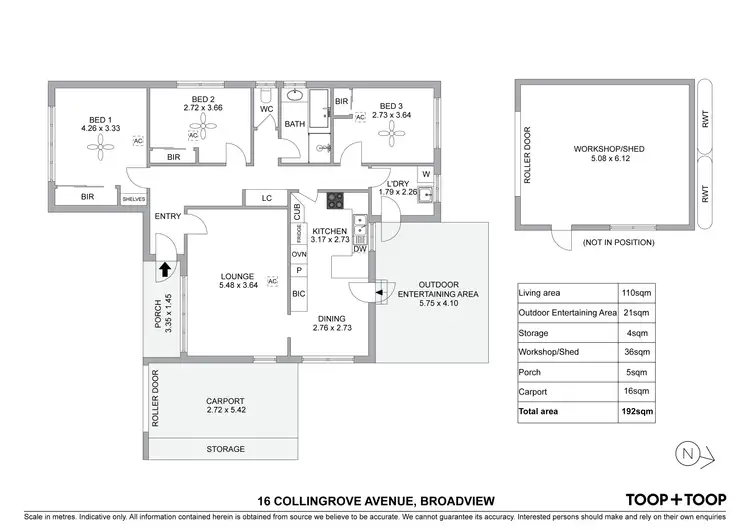 Floorplan of Homely house listing, 16 Collingrove Avenue, Broadview SA 5083