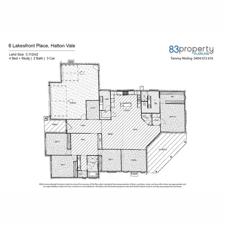 Floorplan of Homely house listing, 6 Lakesfront Place, Hatton Vale QLD 4341