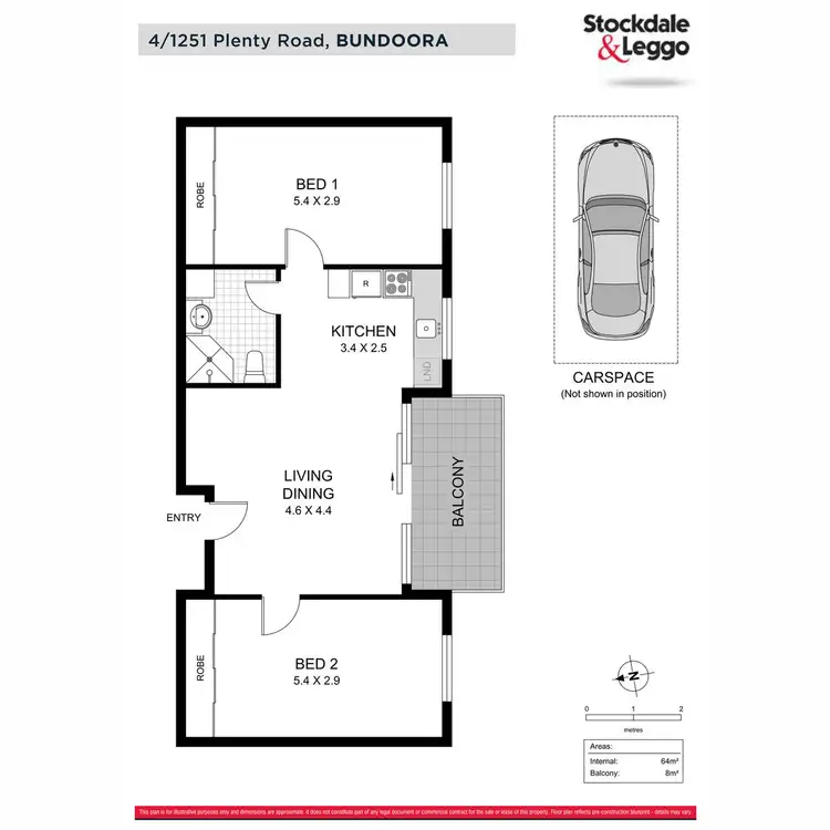 Floorplan of Homely apartment listing, 4/1251 Plenty Road, Bundoora VIC 3083