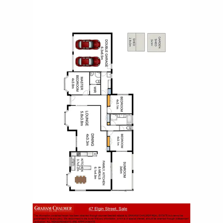 Floorplan of Homely house listing, 47 Elgin Street, Sale VIC 3850