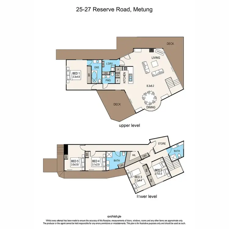 Floorplan of Homely house listing, 25-27 Reserve Road, Metung VIC 3904
