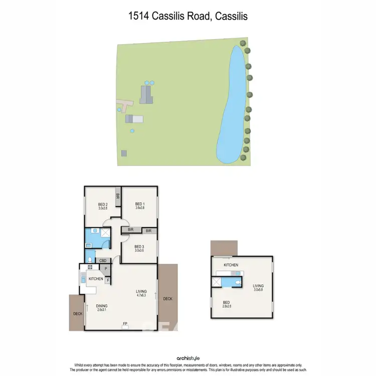 Floorplan of Homely rural property listing, 2/17 Cassilis Road, Cassilis VIC 3898