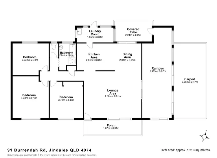 Floorplan of Homely house listing, 91 Burrendah Road, Jindalee QLD 4074