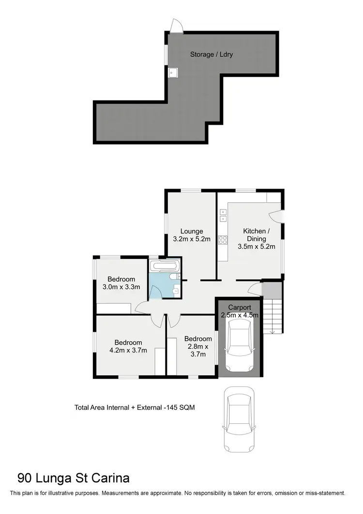 Floorplan of Homely house listing, 2/28 Lunga Street, Carina QLD 4152