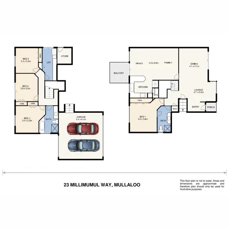 Floorplan of Homely house listing, 23 Millimumul Way, Mullaloo WA 6027