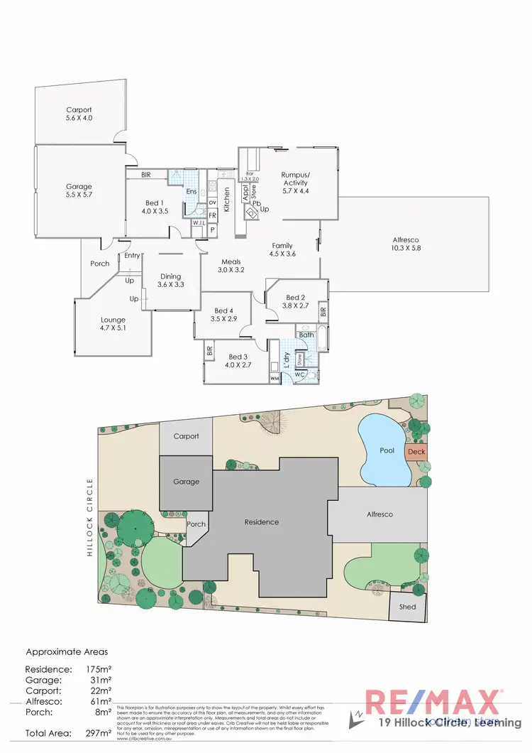 Floorplan of Homely house listing, 19 Hillock Circle, Leeming WA 6149