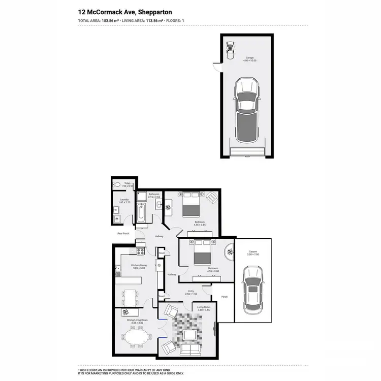 Floorplan of Homely house listing, 12 McCormack Avenue, Shepparton VIC 3630