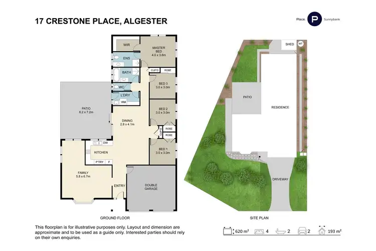 Floorplan of Homely house listing, 17 Crestone Place, Algester QLD 4115