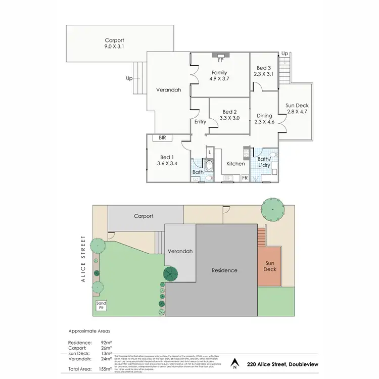 Floorplan of Homely house listing, 220 Alice Street, Doubleview WA 6018