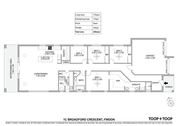 Floorplan of Homely house listing, 1C Broadford Crescent, Findon SA 5023