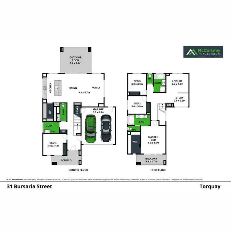 Floorplan of Homely house listing, 31 Bursaria Street, Torquay VIC 3228
