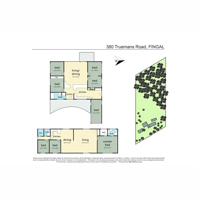 Floorplan of Homely rural property listing, 380 Truemans Road, Fingal VIC 3939