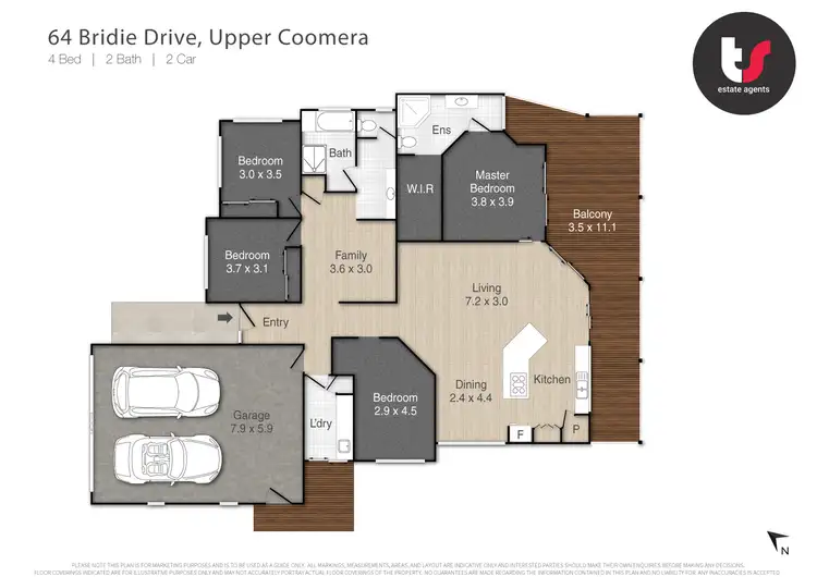 Floorplan of Homely house listing, 64 Bridie Drive, Upper Coomera QLD 4209