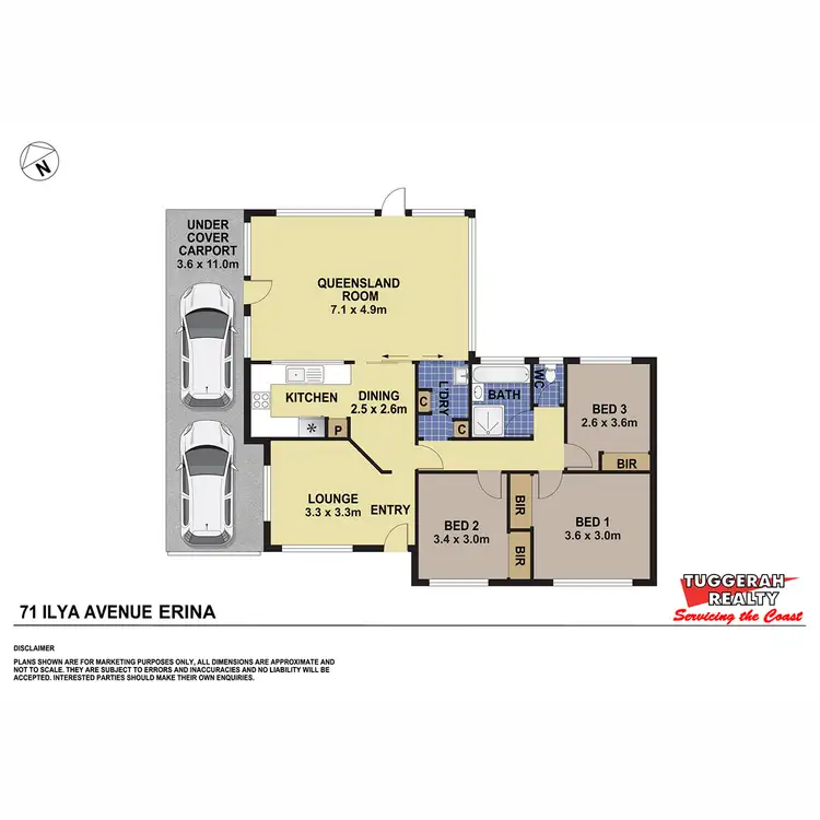 Floorplan of Homely house listing, 71 Ilya Avenue, Erina NSW 2250