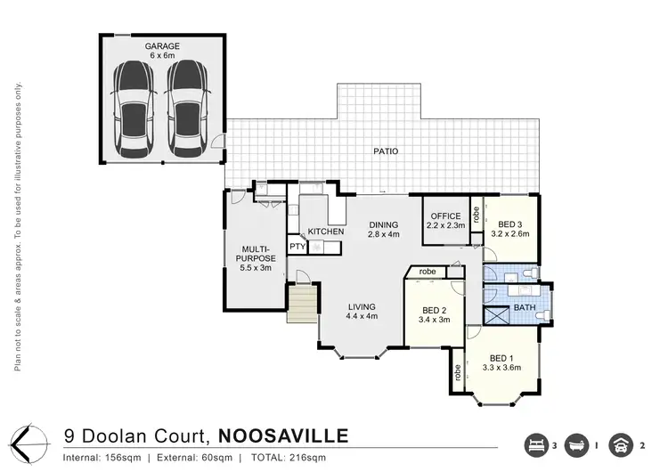Floorplan of Homely house listing, 9 Doolan Court, Noosaville QLD 4566