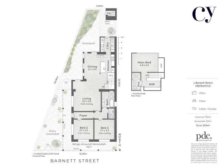 Floorplan of Homely house listing, 3 Barnett Street, Fremantle WA 6160