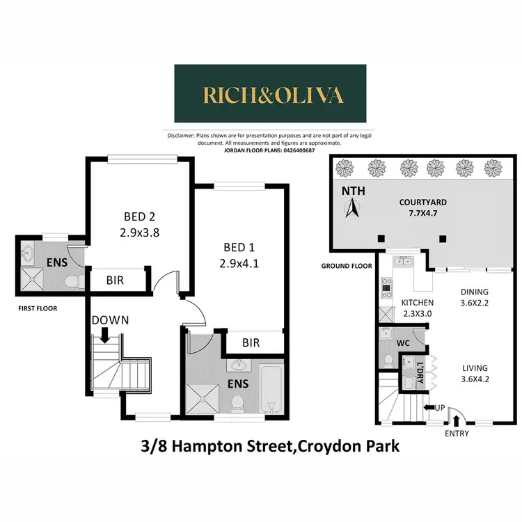 Floorplan of Homely apartment listing, 3/8 Hampton Street, Croydon Park NSW 2133