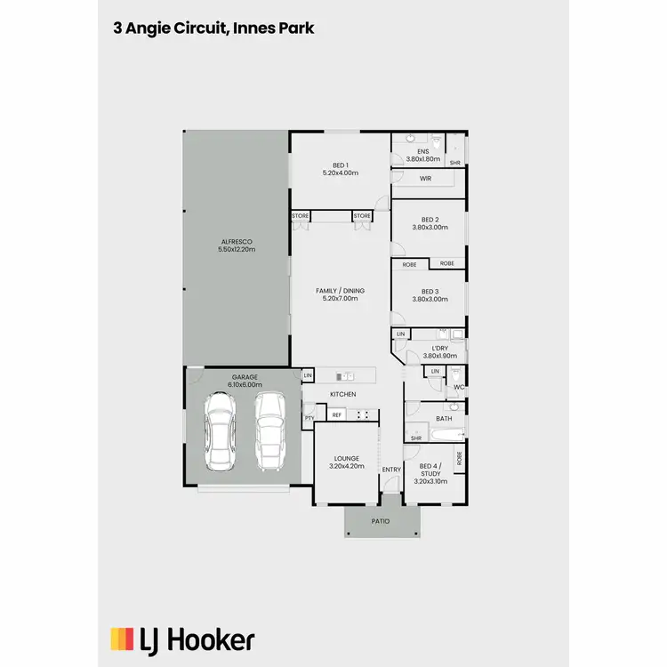 Floorplan of Homely house listing, 3 Angie Circuit, Innes Park QLD 4670