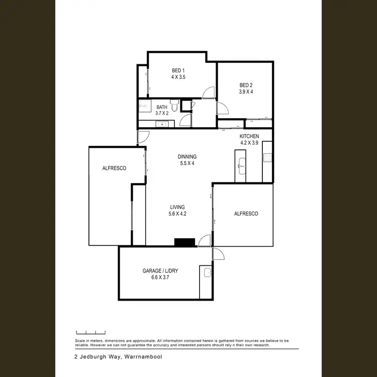 Floorplan of Homely house listing, 30/25 Jedburgh Way, Warrnambool VIC 3280