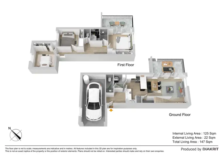 Floorplan of Homely townhouse listing, 18/29 Browning Boulevard, Battery Hill QLD 4551