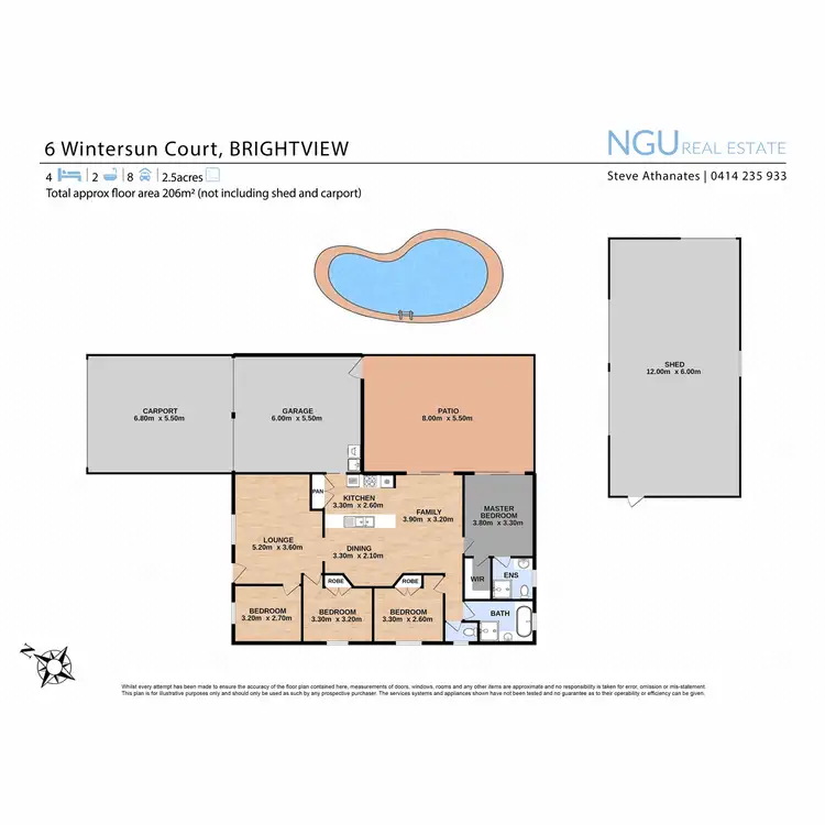 Floorplan of Homely house listing, 6 Wintersun Court, Brightview QLD 4311