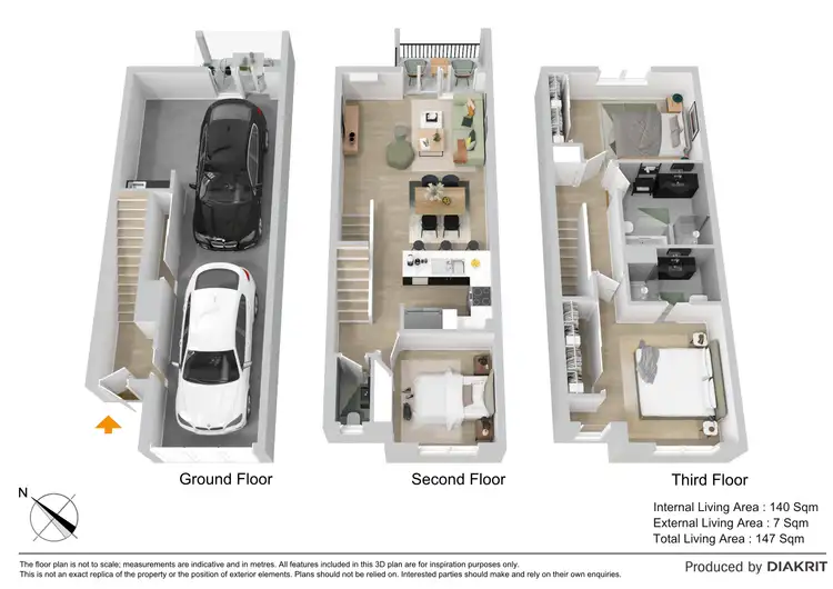 Floorplan of Homely townhouse listing, 74/10 Radiant Street, Taigum QLD 4018