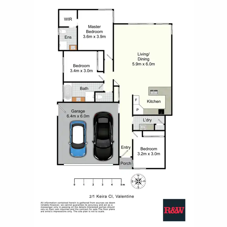 Floorplan of Homely house listing, 2/1 Keira Close, Valentine NSW 2280
