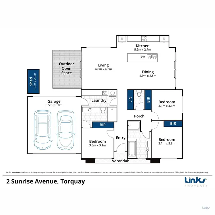 Floorplan of Homely house listing, 2 Sunrise Avenue, Torquay VIC 3228