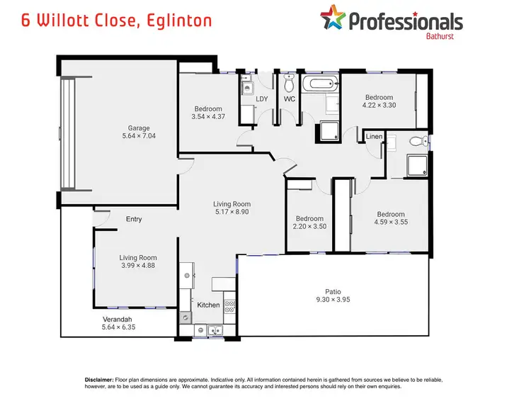 Floorplan of Homely house listing, 6 Willott Close, Eglinton NSW 2795