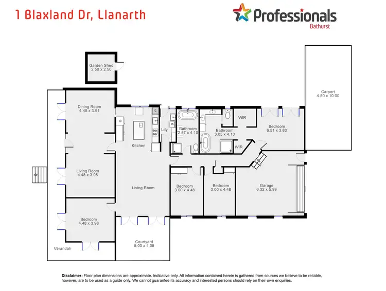 Floorplan of Homely house listing, 1 Blaxland Drive, Llanarth NSW 2795