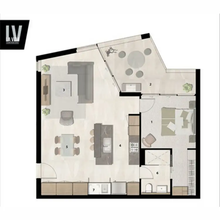 Floorplan of Homely apartment listing, 909/27 Commercial Road, Newstead QLD 4006