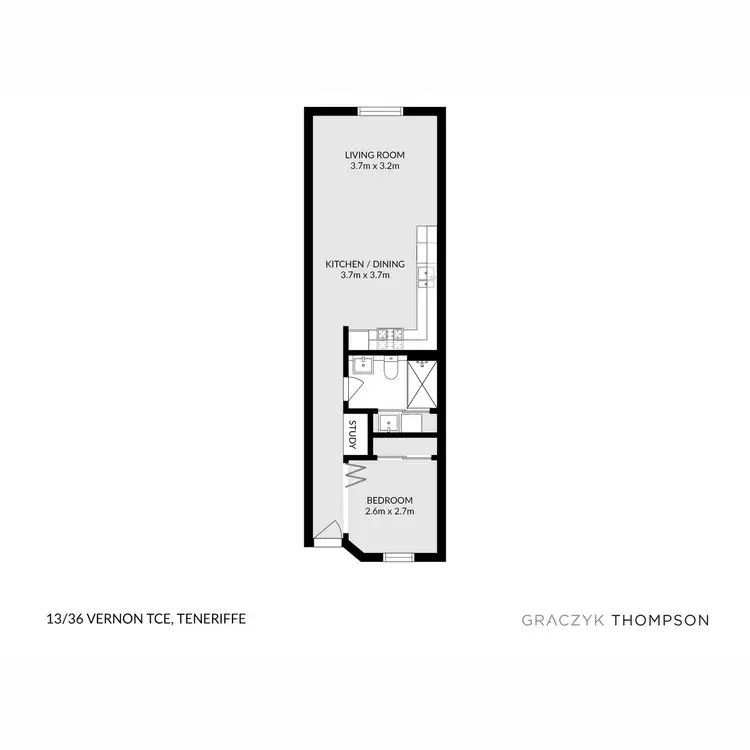 Floorplan of Homely apartment listing, 13/36 Vernon Terrace, Teneriffe QLD 4005