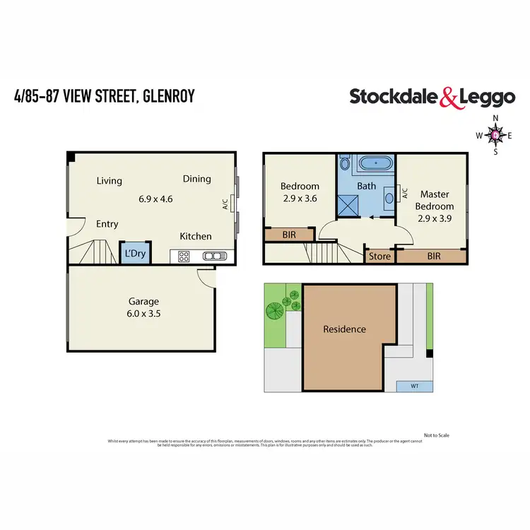 Floorplan of Homely townhouse listing, 4/85-87 View Street, Glenroy VIC 3046