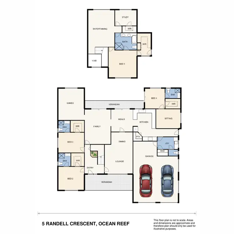 Floorplan of Homely house listing, 5 Randell Crescent, Ocean Reef WA 6027
