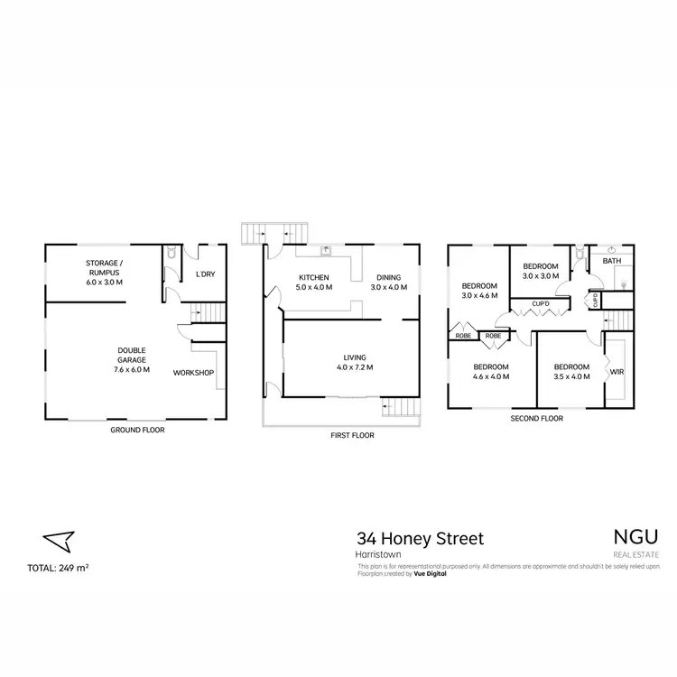 Floorplan of Homely house listing, 34 Honey Street, Harristown QLD 4350